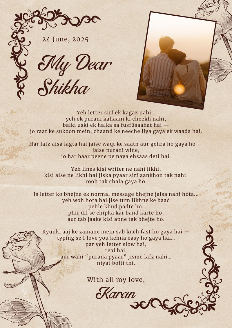 A Vintage Letter for the One You Love